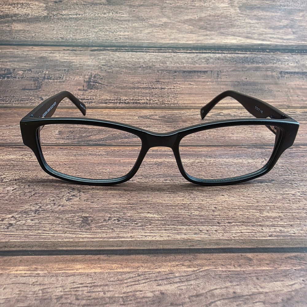 Modern Urban Black Matte Eyeglasses 51-17-140 Rectangular Frames